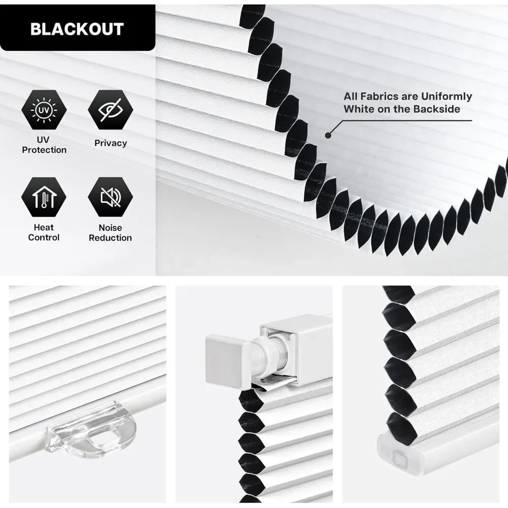 LazBlinds No Drill Cordless Cellular Shades, 22